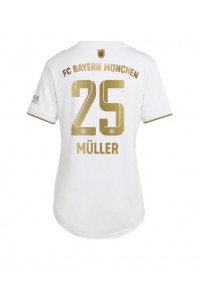 Bayern Munich Thomas Muller #25 Fotballdrakt Borte Klær Dame 2022-23 Korte ermer